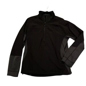 The North Face Jacket Soft Shell 1/4 Zip pullover Men's Large‎ Black